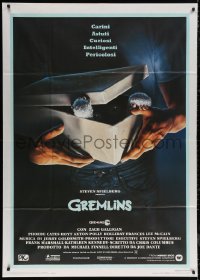 5w0194 GREMLINS Italian 1p 1984 cute, clever, mischievous, dangerous, Joe Dante Christmas horror!