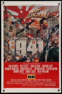 5x0702 1941 style D 1sh 1979 Spielberg, art of John Belushi, Dan Aykroyd & cast by McMacken!