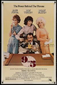 5x0709 9 TO 5 1sh 1980 Dolly Parton, Jane Fonda & Lily Tomlin w/tied up Dabney Coleman!