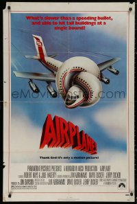 5x0720 AIRPLANE 1sh 1980 classic zany parody by Jim Abrahams and David & Jerry Zucker!