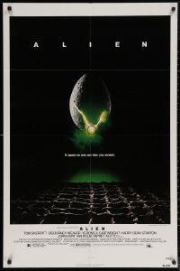 5x0727 ALIEN NSS style 1sh 1979 Ridley Scott outer space sci-fi monster classic, cool egg image!