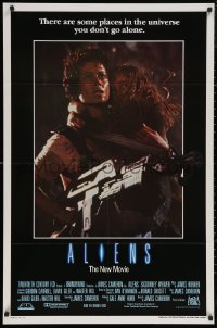 5x0729 ALIENS int'l 1sh 1986 James Cameron sci-fi sequel, Weaver as Ripley carrying Carrie Henn!