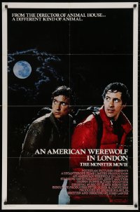 5x0736 AMERICAN WEREWOLF IN LONDON 1sh 1981 David Naughton, Agutter, Dunne, John Landis!