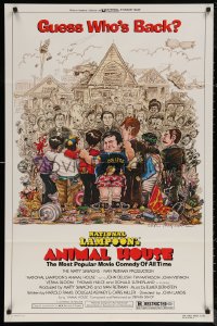 5x0743 ANIMAL HOUSE 1sh R1979 John Belushi, Landis frat house classic, art by Rick Meyerowitz!