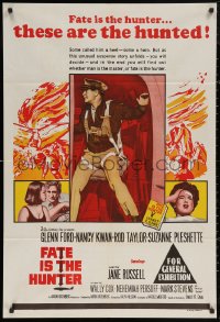 5x0371 FATE IS THE HUNTER Aust 1sh 1964 Glenn Ford, Nancy Kwan, Rod Taylor, Suzanne Pleshette!