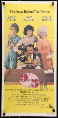 5x0426 9 TO 5 Aust daybill 1980 Dolly Parton, Jane Fonda & Lily Tomlin w/tied up Dabney Coleman!