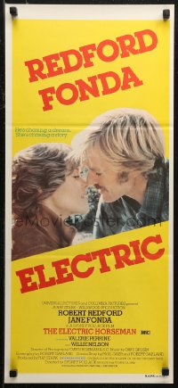 5x0484 ELECTRIC HORSEMAN Aust daybill 1980 Sydney Pollack, Robert Redford & Jane Fonda!