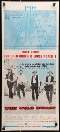 5x0688 WILD BUNCH Aust daybill R1970s Sam Peckinpah cowboy classic, William Holden & Ernest Borgnine!