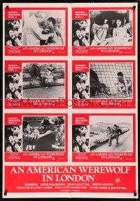 5x0344 AMERICAN WEREWOLF IN LONDON Aust LC poster 1982 great different horror images!