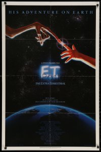 5x0939 E.T. THE EXTRA TERRESTRIAL studio style 1sh 1982 Steven Spielberg classic, John Alvin art!