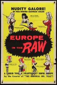 5x0958 EUROPE IN THE RAW 1sh 1963 Gigi La Touche, Abundavita, Russ Meyer directed!