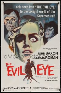 5x0961 EVIL EYE 1sh 1964 Mario Bava, John Saxon, the twilight world of the supernatural!