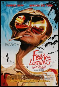 5x0975 FEAR & LOATHING IN LAS VEGAS 1sh 1998 Depp as Dr. Hunter S. Thompson, Steadman art!