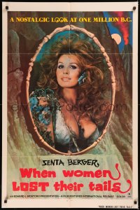 5x1577 WHEN WOMEN LOST THEIR TAILS 1sh 1974 portrait of sexy cavewoman Senta Berger!