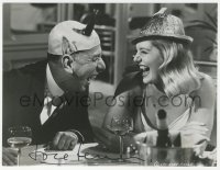 5y0499 JOSE FERRER signed 7x9 still 1965 with German sex bomb Christiane Schmidtmer in Ship Of Fools!