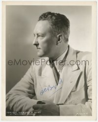 5y0560 RICHARD E. BYRD signed 8x10 still 1930s profile portrait of the famous Antarctic explorer!