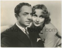 5z0218 MY MAN GODFREY 10x13 still 1936 best portrait of William Powell & sexy Carole Lombard!