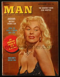 5z1557 MODERN MAN magazine November 1956 sexy Syra Marty cover, great nude color centerfold!