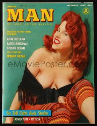 5z1561 MODERN MAN magazine October 1957 sexy Brandy Bryan by Russ Meyer, nude color photos!