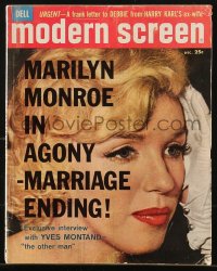 5z1390 MODERN SCREEN magazine December 1960 Marilyn Monroe in agony as her marriage is ending!