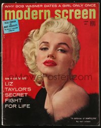 5z1388 MODERN SCREEN magazine June 1955 sexy Marilyn Monroe by Berg-Topix, in her defense!