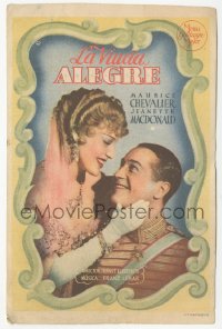 5z1078 MERRY WIDOW Spanish herald 1935 Maurice Chevalier, Jeanette MacDonald, Ernst Lubitsch