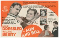 5z0685 MIN & BILL herald 1930 Marie Dressler & Wallace Beery together for the first time, rare!