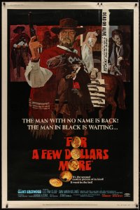 6a0319 FOR A FEW DOLLARS MORE 40x60 1967 Leone's Per qualche dollaro in piu, Clint Eastwood, rare!