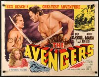 6b0243 AVENGERS style A 1/2sh 1949 swashbuckler John Carroll, from the novel by Rex Beach, rare!