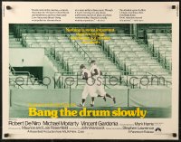 6b0246 BANG THE DRUM SLOWLY int'l 1/2sh 1973 Robert De Niro, New York Yankees baseball stadium!