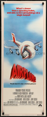 6b0478 AIRPLANE insert 1980 classic zany parody by Jim Abrahams and David & Jerry Zucker!