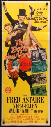 6b0484 BELLE OF NEW YORK insert 1952 Fred Astaire with Vera-Ellen, from Estate of Robert Osborne!