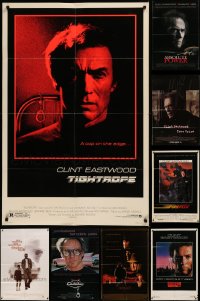 6d0293 LOT OF 10 FOLDED CLINT EASTWOOD ONE-SHEETS 1980s-1990s great images from his movies!