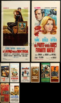 6d0854 LOT OF 11 FORMERLY FOLDED ITALIAN LOCANDINAS 1950s-1970s a variety of movie images!