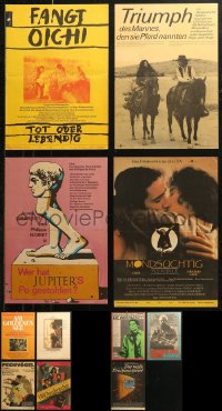 6d0941 LOT OF 11 FORMERLY FOLDED 11X16 EAST GERMAN POSTERS 1980s great movie images!