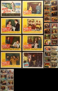 6d0343 LOT OF 48 LOBBY CARDS 1940s-1950s incomplete sets from a variety of different movies!