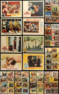 6d0318 LOT OF 119 1950S LOBBY CARDS 1950s great scenes from a variety of different movies!