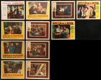 6d0394 LOT OF 11 LOBBY CARDS 1950s Court Jester, Man on a Tightrope, San Francisco Story!