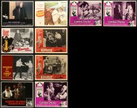 6d0397 LOT OF 10 LOBBY CARDS 1950s-1980s great scenes from a variety of different movies!