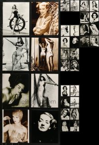 6d0723 LOT OF 50 8X10 REPRO PHOTOS 1980s great portraits of beautiful female stars!