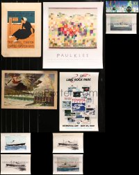 6d0974 LOT OF 11 UNFOLDED MISCELLANEOUS POSTERS 1940s-1990s a variety of cool images!