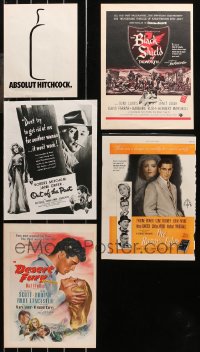 6d0468 LOT OF 5 MAGAZINE ADS 1940s-1990s Alfred Hitchcock, Out of the Past, Razor's Edge & more!