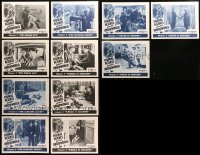 6d0396 LOT OF 11 FEDERAL AGENTS VS UNDERWORLD INC LOBBY CARDS 1949 from several different chapters!