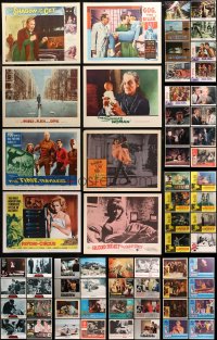 6d0321 LOT OF 112 HORROR/SCI-FI LOBBY CARDS 1950s-1990s incomplete sets from several movies!