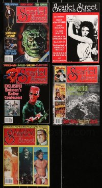 6d0528 LOT OF 5 SCARLET STREET MOVIE MAGAZINES 1991-1997 filled with horror images & articles!