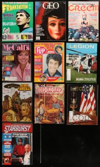 6d0500 LOT OF 10 MAGAZINES 1960s-1980s filled with great images & articles!