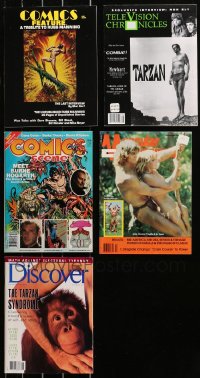 6d0527 LOT OF 5 TARZAN RELATED MAGAZINES 1980s-1990s filled with great images & articles!