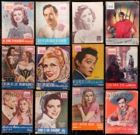 6d0490 LOT OF 12 MEXICO CINEMA MEXICAN MOVIE MAGAZINES 1940s filled with great images & articles!