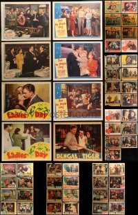 6d0339 LOT OF 55 LOBBY CARDS 1930s-1940s incomplete sets from a variety of different movies!