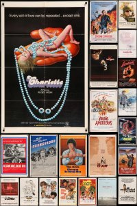 6d0194 LOT OF 118 FOLDED ONE-SHEETS 1970s-1980s great images from a variety of different movies!